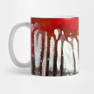 A forest of red trees Mug